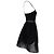 Self Portrait Mesh Asymmetrisches Mini Kleid aus schwarzem Polyester - Ansicht 2