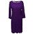 Vestido mini de encaje Zarita de Diane Von Furstenberg en Violet Rayon Púrpura