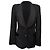 Temperley London Madeleine Smoking-Jacke in Schwarz aus Polyester