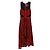 Besticktes Hi-Lo Halterkleid von Jonathan Simkhai aus rotem Polyester