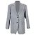 Blazer de botonadura sencilla Brunello Cucinelli en viscosa gris