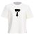 Camiseta de punto Fendi Karlito con detalles de parche en algodón blanco