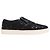 Sneakers slip on in pizzo Dolce & Gabbana in pelle nera Nero