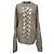 Isabel Marant Zopfstrickpullover aus grauer Alpakawolle