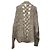Isabel Marant Zopfstrickpullover aus grauer Alpakawolle - Ansicht 3