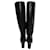 Yves Saint Laurent Bottes hautes Saint Laurent avec détails de chaîne en cuir noir Imprimé python  - vue 8