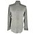 Gucci Button-Down Langarmhemd aus grauer Baumwolle