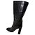 Céline Botas altas de montar Celine en piel negra Negro - vista 3