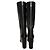 Céline Botas altas de montar Celine en piel negra Negro - vista 7