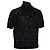 Top de algodón negro con detalles de lazo de encaje y seda D&G