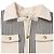 Céline Giacca corta a righe Celine in lana bianco e nero Multicolore - vista 4