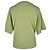 Camiseta curta oversize Anagram em algodão verde Loewe - vista 3
