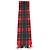 Saint Laurent Schal aus Tartan in roter Wolle