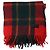Saint Laurent Schal aus Tartan in roter Wolle - Ansicht 9