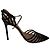 Décolleté con cinturino alla caviglia in PVC e pelle nera Gianvito Rossi