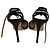 Décolleté con cinturino alla caviglia in PVC e pelle nera Gianvito Rossi - vista 6