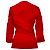 Alexander Mcqueen Patchwork Accent Bluse aus roter Viskose - Ansicht 2