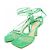 Scarpe in mesh di agnello Bottega Veneta Verde - vista 3