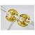 Chanel Vintage CC Round Cutout Clip-On Metal small D'oro - vista 4