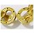 Chanel Vintage CC Round Cutout Clip-On Metal small D'oro - vista 6