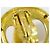 Chanel Vintage CC Round Cutout Clip-On Metal small D'oro - vista 7