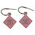 Chanel Vintage CC Goccia Quadrata in Metallo con Smalto e Pizzo Argento