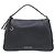 Borsa a tracolla in pelle nera Gucci GG Emblem Nero