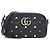 Borsa a tracolla in pelle Gucci GG Marmont Nero