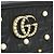 Borsa a tracolla in pelle Gucci GG Marmont Nero - vista 5