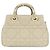 Borsa Christian Dior Lady 95.22 Small in pelle di vitello beige - vista 2