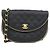 Borsa a tracolla in raso nero Chanel