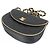 Borsa a tracolla in raso nero Chanel - vista 3