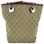 Gucci GG Canvas Leder Tote Bag Beige - Ansicht 2