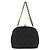 Sac à main en satin noir Chanel