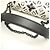Borsa a tracolla Louis Vuitton Twist MM in pelle di vacchetta Nero Bianco - vista 9