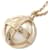 Collana con logo Coco Mark Chanel Bianco D'oro  - vista 1