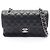Borsa a tracolla Chanel Matelassé Double Flap Nero