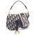 Borsa 2-Way Christian Dior Mini Oblique Beige Blu navy
