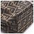 Borsa a Spalla Fendi Zucca Marrone - vista 6