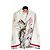 Autre Marque For Restless Sleepers Seidensatin Pyjama-Set Tiger-Print - Ecru Mehrfarben - Ansicht 2