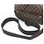 Borsa a tracolla Louis Vuitton Damier Naviglio Marrone - vista 3