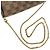 Borsa a tracolla Louis Vuitton Damier Pochette Felicie Marrone - vista 5