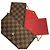 Borsa a tracolla Louis Vuitton Damier Pochette Felicie Marrone - vista 8