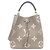 Néonoé Borsa a tracolla Louis Vuitton Bicolor Monogram Empreinte Neo Noe MM Beige Grigio