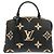 Borsa Louis Vuitton Bicolor Monogram Empreinte Petit Palais PM Nero Beige