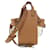 Mini borsa a tracolla Loewe Hammock con coulisse Beige