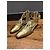Chanel Bailarinas con tiras de cuero dorado - vista 11
