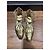 Chanel Bailarinas con tiras de cuero dorado - vista 13