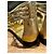 Chanel Bailarinas con tiras de cuero dorado - vista 4