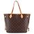 Borsa Tote Louis Vuitton Neverfull MM Monogram Marrone Beige Monogramma